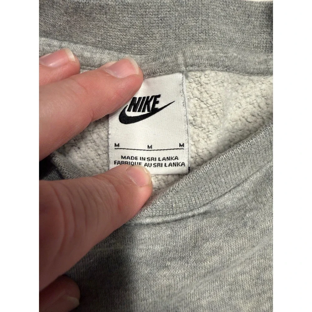 Nike Sportswear Club Fleece Crewneck Sweatshirt Mens Medium Heather Gray BV2662
